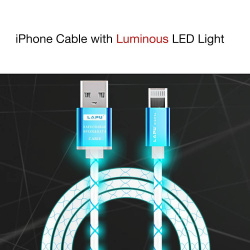 1 М. usb кабель с подсветкой для iphone