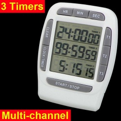 Digital lcd multi-channel timer countdown laboratory 3 channel timers 99 hours - 3х-канальный таймер