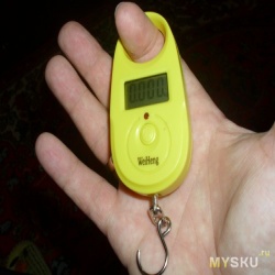 Mini handheld digital scale (wh-a10), yellow миниатюрные карманные весы