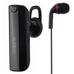 Suicen ax-662 dual mic stereo bluetooth headset headphone for mobile phone /pc (black)